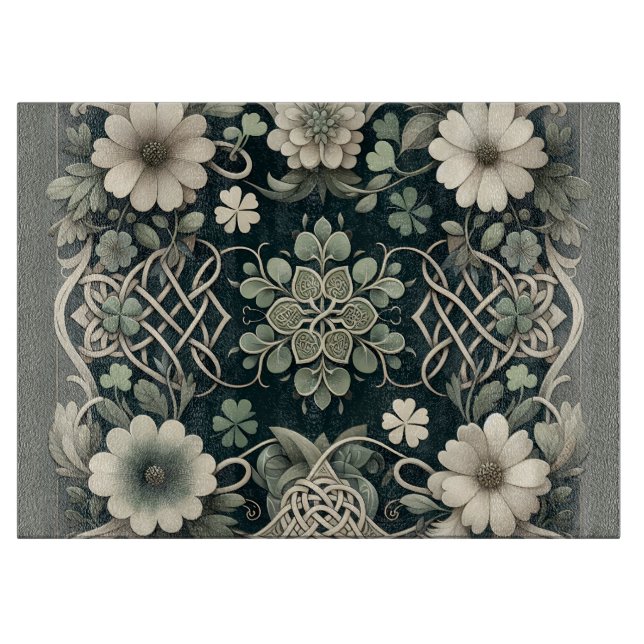 Planche À Découper Celtic Clover Floral Charm (Devant)
