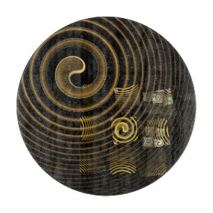 Planche À Découper Cercle d'art Abstrait de l'hypnose