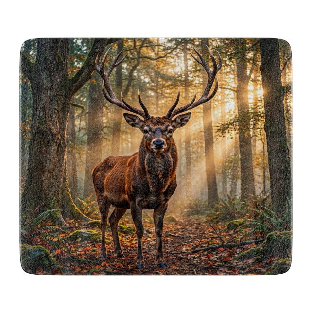 Planche à découper cerf bois (Devant)