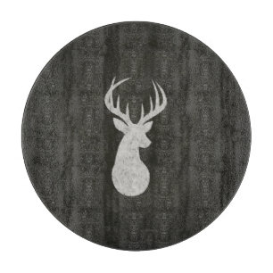 Planche À Découper Cerfs communs avec le dessin de craie