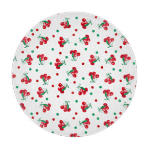 Planche À Découper Cerises Et Pois
