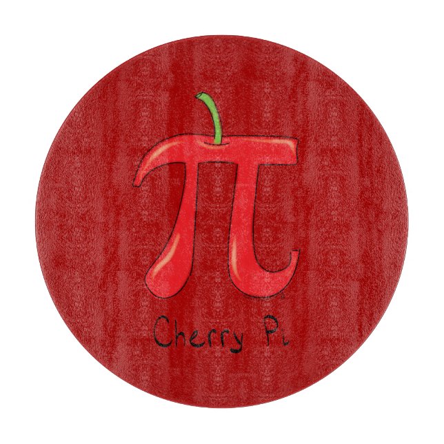 Planche À Découper Cerry Pi Cute Math Pi Day Pie Cutting Board (Devant)