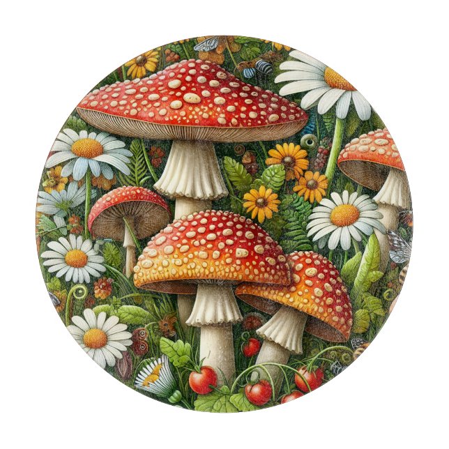 Planche à découper Champignons d'Automne (Devant)