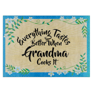 Planche À Découper Changer Le Texte Tout Goûte Mieux Quand Grand-Mè