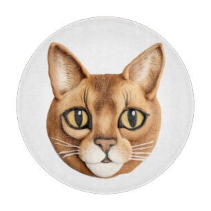 Planche À Découper Chat Abyssin Inspiré 3D
