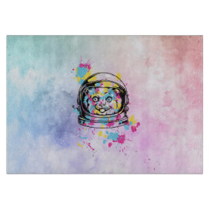 Planche À Découper Chat astronaute