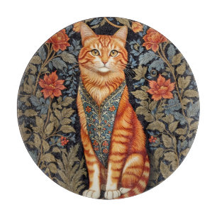 Planche À Découper Chat de gingembre William Morris Inspiré Floral