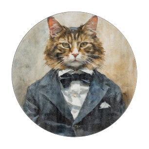 Planche À Découper Chat en costume