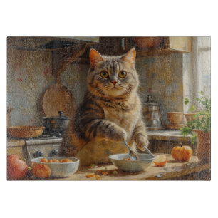 Planche À Découper Chat Scottish Fold cuisine dans la cuisine