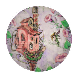 Planche À Découper Château de Fairy avec Colibri