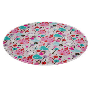 Planche À Découper château et licorne de princesse d'enfants