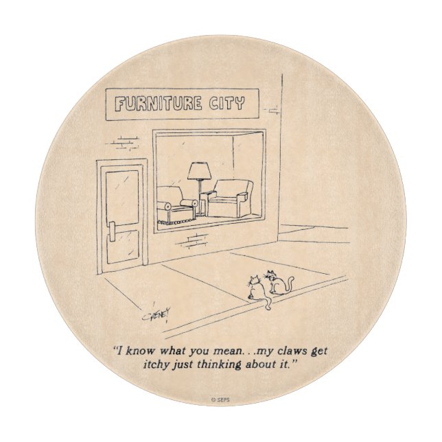 Planche À Découper Chats Clawing Meubles (Devant)