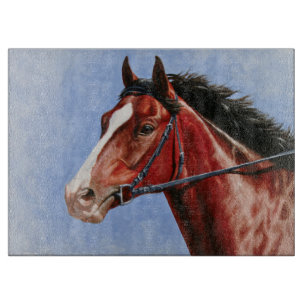 Planche À Découper Cheval de course de Baie Thoroughbred