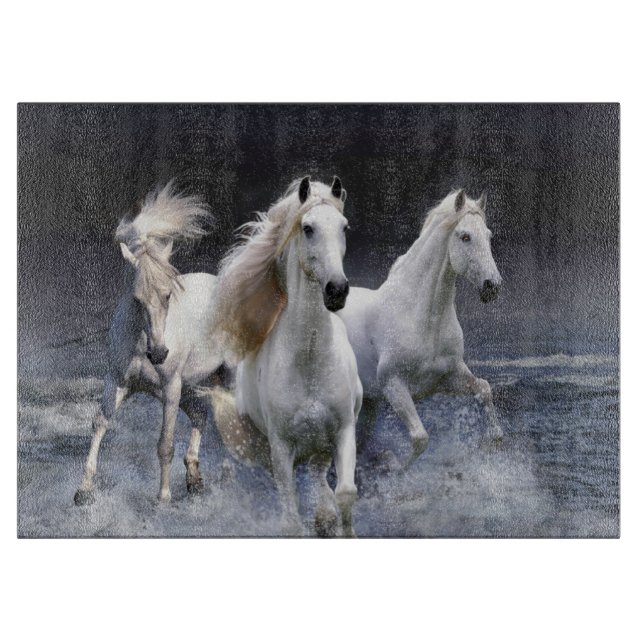Planche À Découper Chevaux à lancer l'oreiller (Devant)