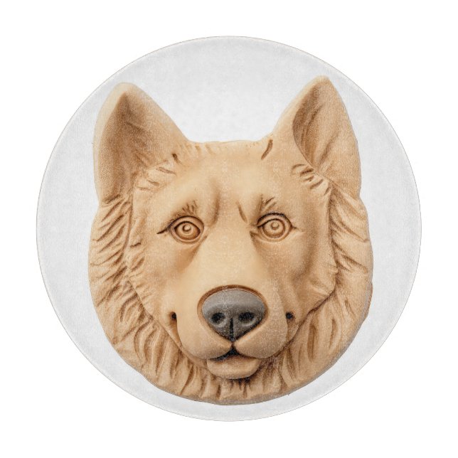 Planche À Découper Chien berger belge 3D inspiré (Devant)