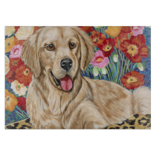 Planche À Découper Chien d'arrêt de garçon d'or