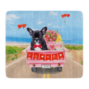 Planche À Découper Chien de la Saint-Valentin