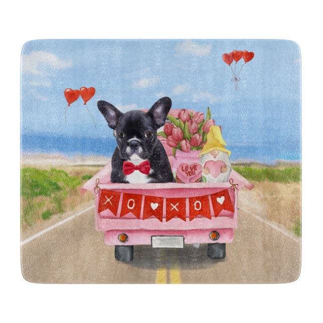 Planche À Découper Chien de la Saint-Valentin (Devant)