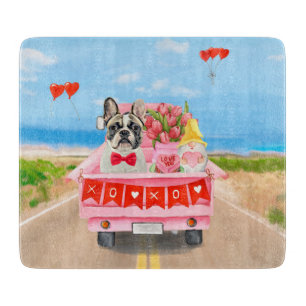 Planche À Découper Chien de la Saint-Valentin