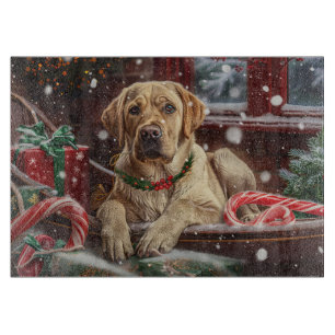 Planche À Découper Chien Labrador Fête de Noël