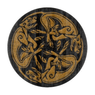 Planche À Découper Chiens celtes décoration traditionnelle look en bo