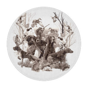 Planche À Découper Chiens de chasse ,Chiens de tir,Saison de chasse D