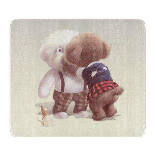 Planche À Découper Chiens mignons Accrochage