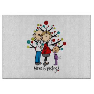 Planche À Découper Chiffres de bâton Fille des parents attendus