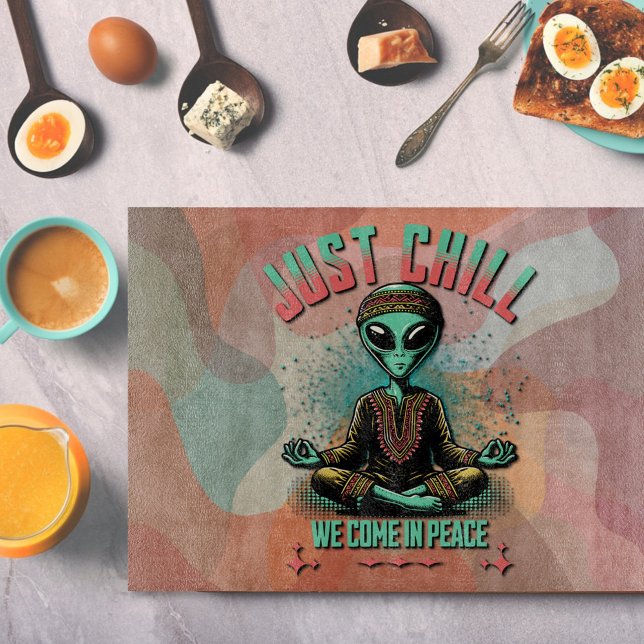 Planche À Découper Chill, on vient en paix (Créateur téléchargé)