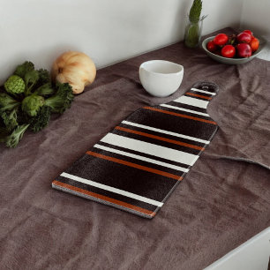 Planche À Découper Chocolat foncé rayures Brown