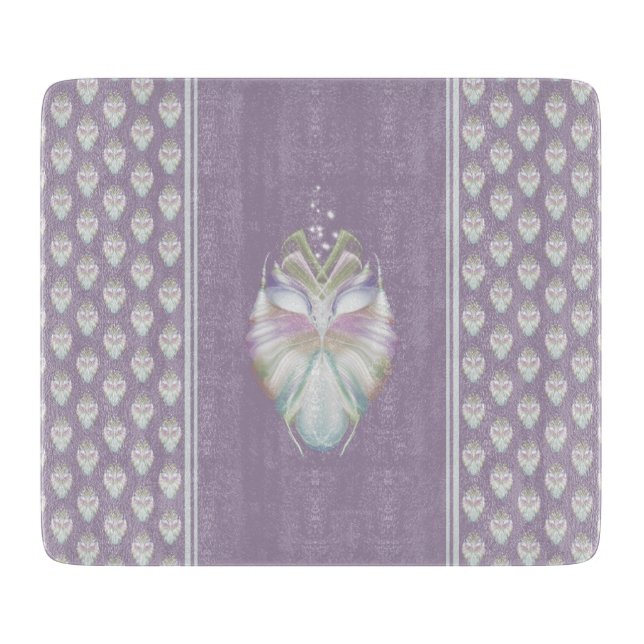 Planche À Découper Chouette Oracle Pastel Purple (Devant)
