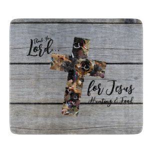 Planche À Découper Christian Cutting Board, Wildlife Cross