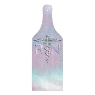 Planche À Découper Chrome Comme RN Caduceus Médicale Mère Pearl