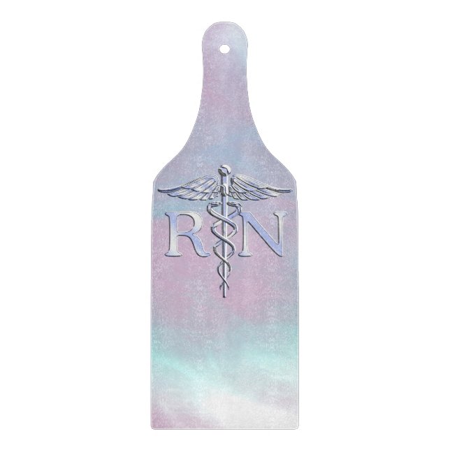 Planche À Découper Chrome Comme RN Caduceus Médicale Mère Pearl (Devant)