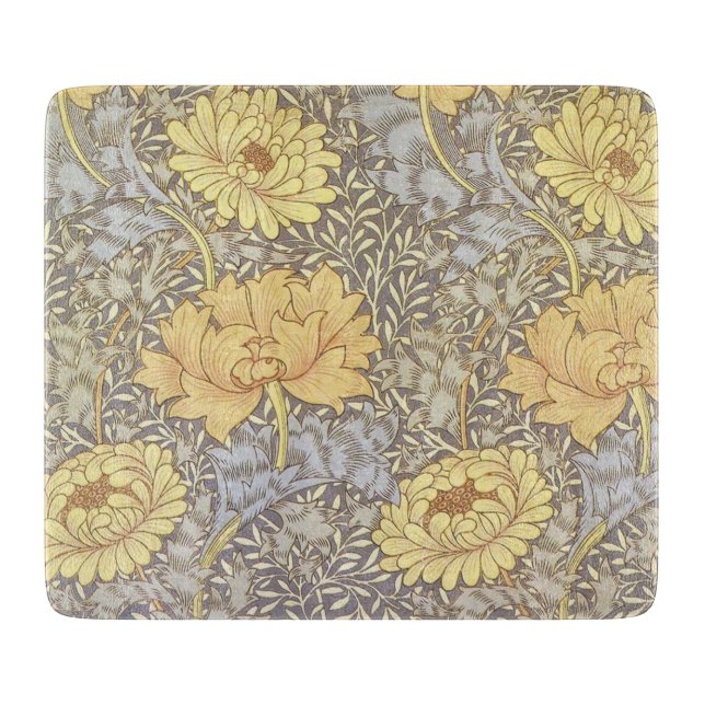 Planche À Découper Chrysanthème de William Morris (Devant)