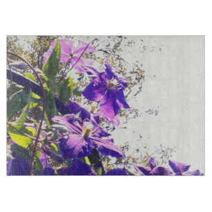 Planche À Découper Ciel pourpre de fleur de clématite de *~*