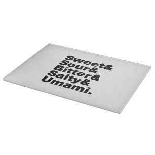 Planche À Découper Cinq saveurs de base