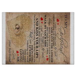 Planche À Découper Citation d'amour pour amie   Jolie famille présent