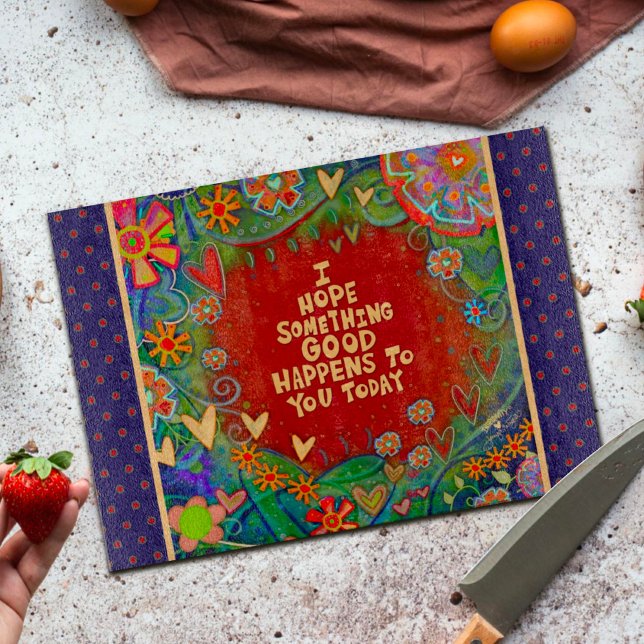 Planche À Découper Citation Motivationnelle Inspirationnelle Floral H (Créateur téléchargé)