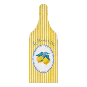 Planche À Découper Citrons jaunes d'Amalfi de style méditerranéen