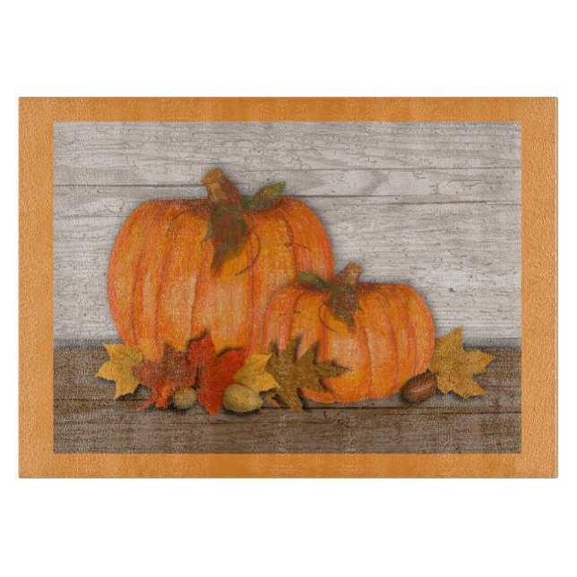 Planche À Découper Citrouille d'automne (Devant)