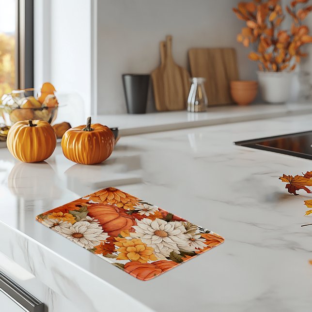 Planche À Découper Citrouille floral automne (Créateur téléchargé)