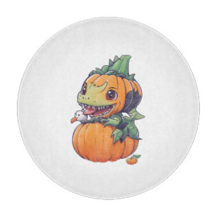 Planche À Découper citrouille fou essayant de manger éffrayant