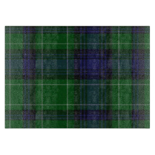 Planche À Découper Clan Abercrombie Plaid Glass Cutboard