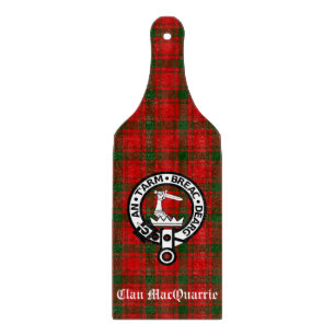 Planche À Découper Clan MacQuarrie Tartan et Crest