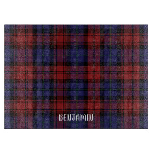 Planche À Découper Clan rouge pourpre rouge Tartan Plaid MacLachlan V