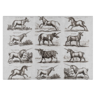 Planche À Découper Classique Unicorne Antique Mythique Magie Créature