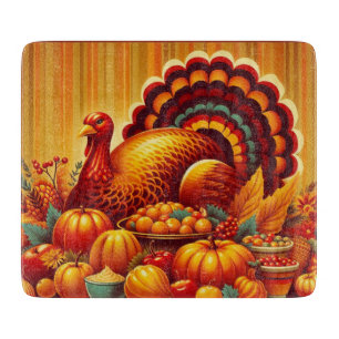 Planche À Découper classique/vintage Thanksgiving Turquie