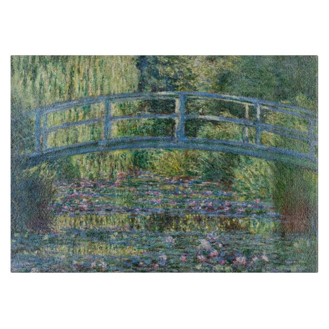 Planche À Découper Claude Monet - Eau Lily étang, Harmonie verte (Devant)