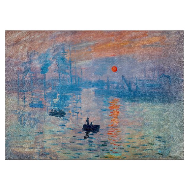 Planche À Découper Claude Monet - Impression, lever de soleil (Devant)